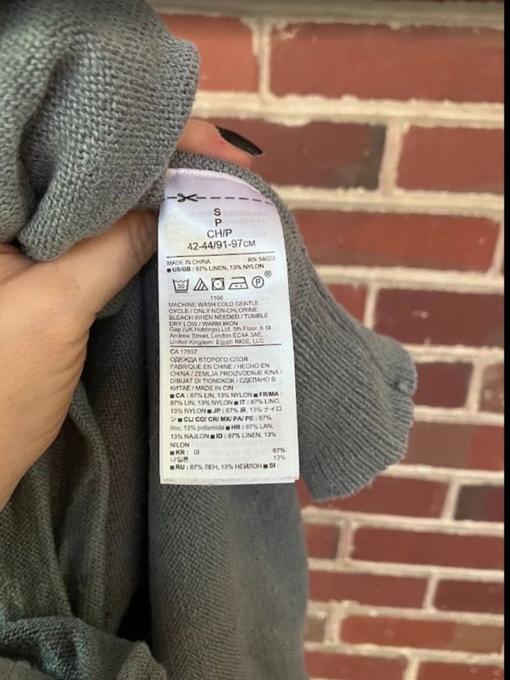 Vintage Banana Republic Performance Linen Pullover Hoodie - Picture 5 of 5